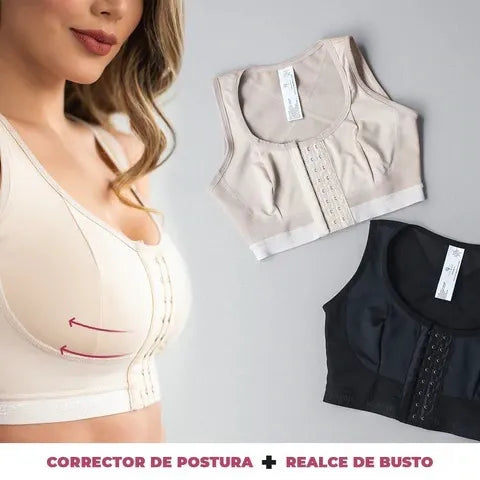 👙ESTILO Y COMODIDAD: PAGA 1 Y LLEVAS 2 BARASIER CORRECTOR DE POSTURA SIN AROS Y BANDA ANCHA 🔥