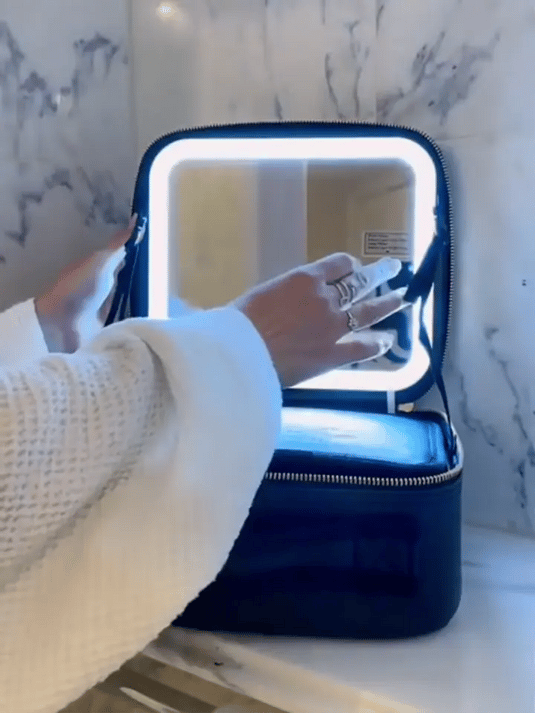 💎COSMETIQUERA PROFESIONAL CON ESPEJO LED🪩