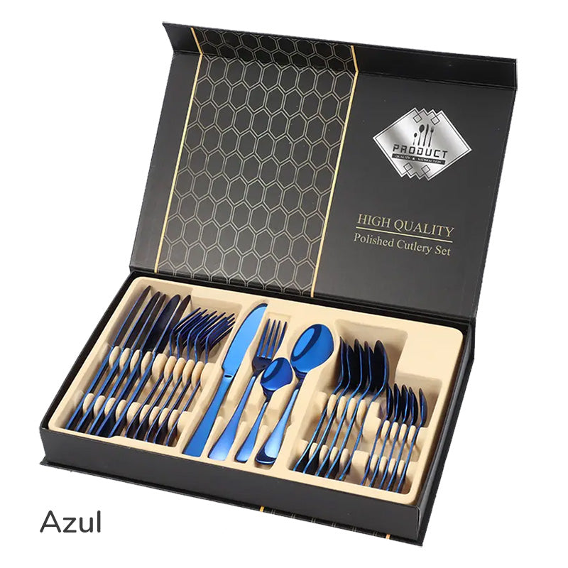 💎 HIGH QUALITY: Set 24 piezas inoxidables PREMIUM🔥