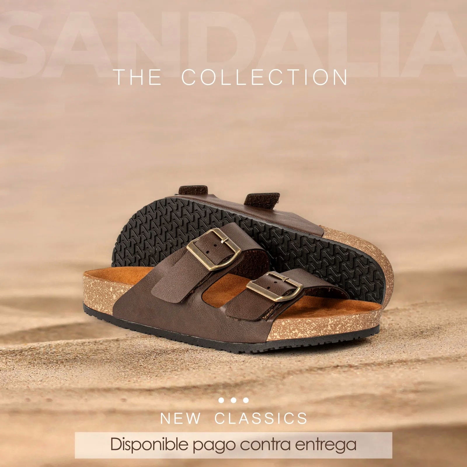 SANDALIAS UNISEX FABRICADAS EN CUERO 100%