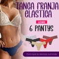 🔥MEGAOFERTA👙Pack Tanga Franja Elástica x 6✨X Solo $89.900💖