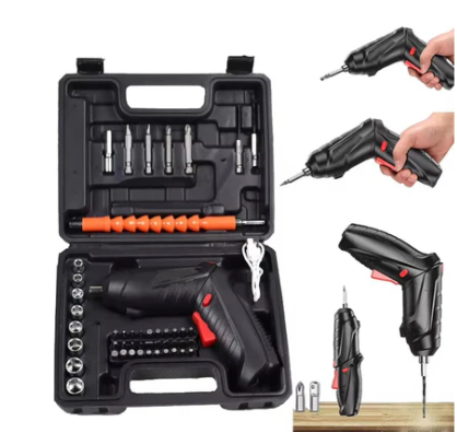 🧰Destornillador Eléctrico Recargable X 45 Accesorios 🛠