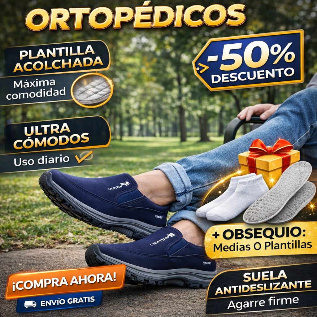 Zapato Caballero👞Ortopédicos Confort Plus💯
