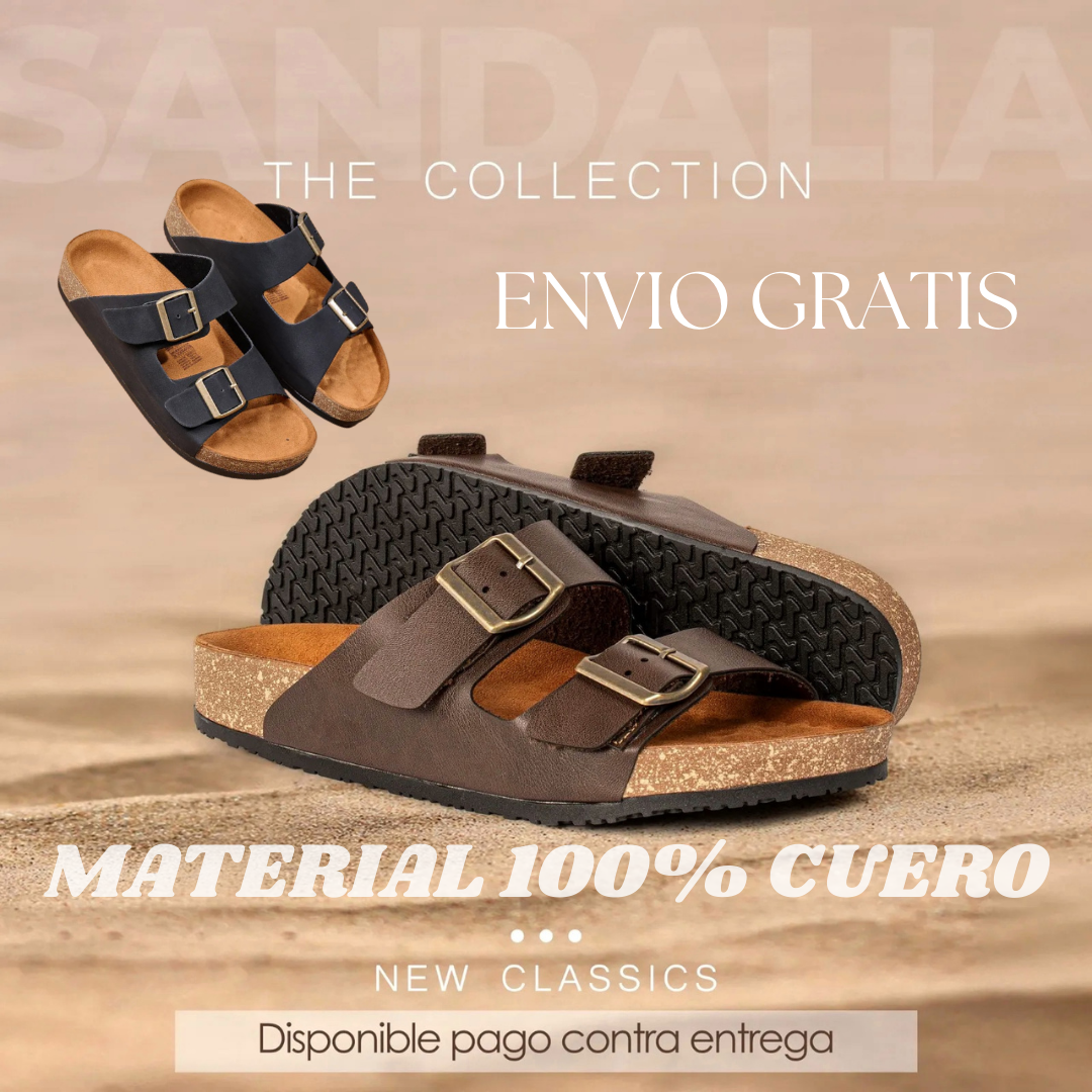 SANDALIAS UNISEX FABRICADAS EN CUERO 100%