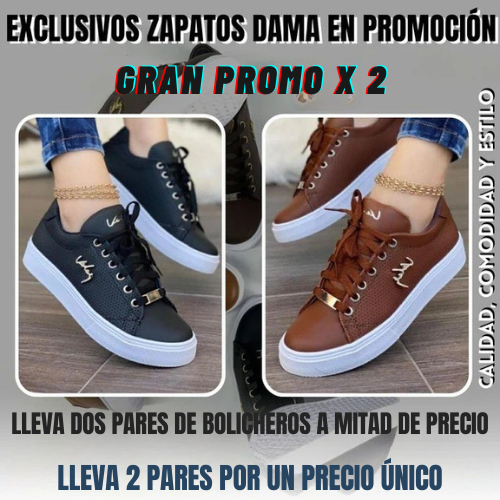 👟Deportivo Bolichero Dama. Tendencia 2025💥GRAN PROMO 2X1🎁