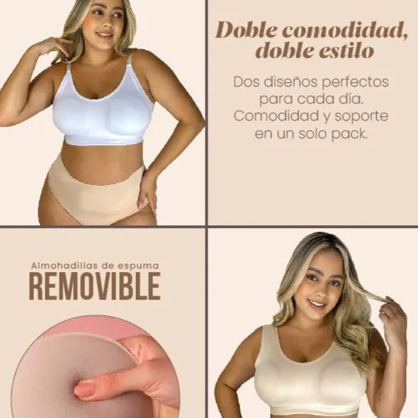 BRASIER AJUSTABLE DUO RELAX: COMPRA 1 LLEVA 2