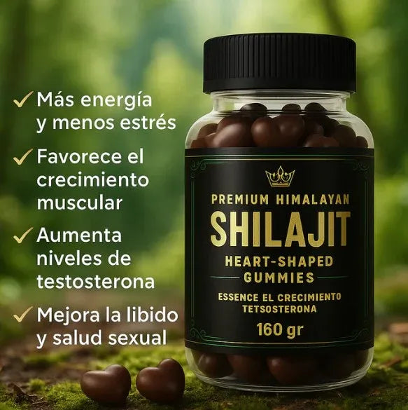Gomas Premium Shilajit - Fuerza, Vitalidad y Energía