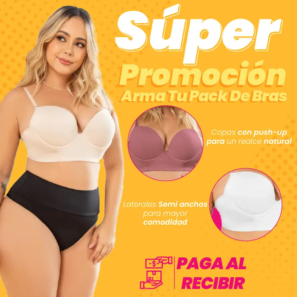 TRIO BRASIER CONFORT FIT CON EFECTO PUSH-UP