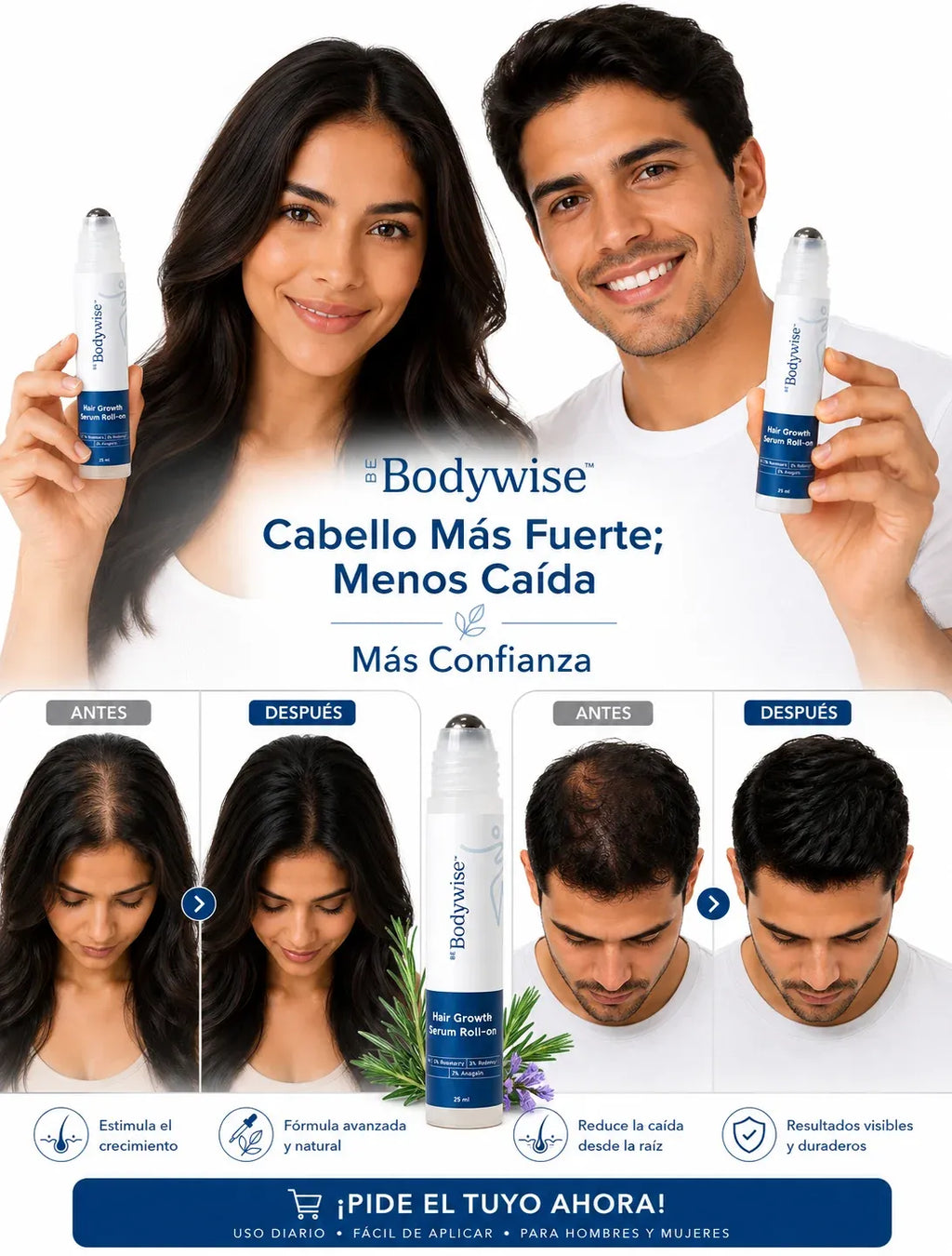 PAGA 1 LLEVA 2. BODYWISE HAIR GROWTH SERUM