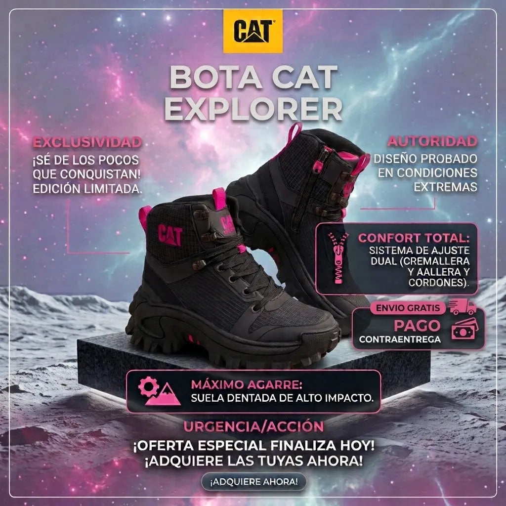 BOTAS CAT EXPLORER PARA DAMA, POTENCIA, ESTILO Y COMODIDAD