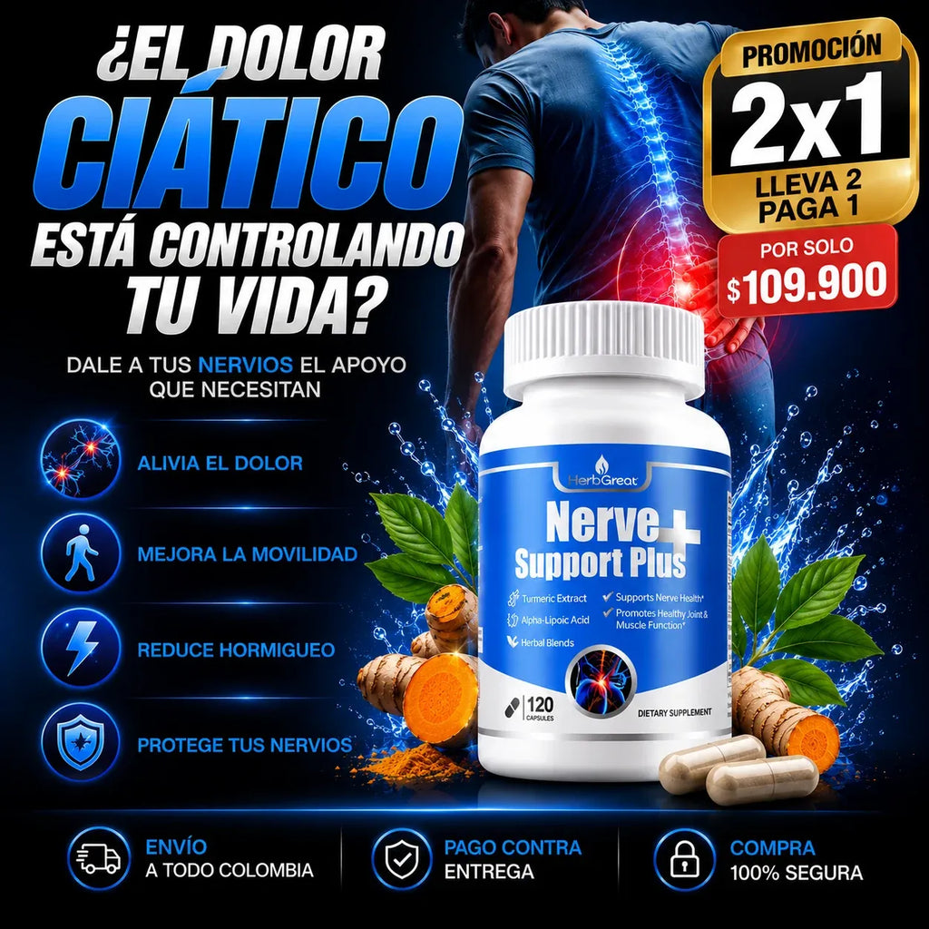 Nerve Support Plus – Complejo Nutricional para el Cuidado de los Nervios y la Movilidad